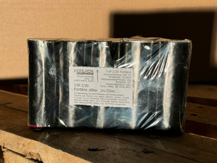 FOUNTAIN silver 2m/20