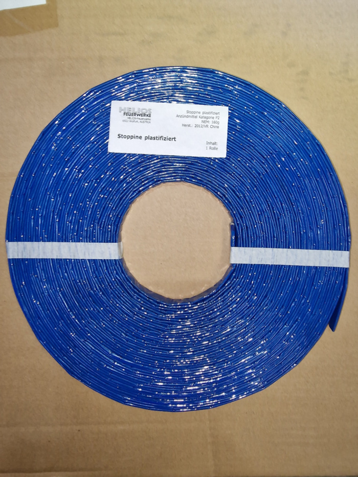 Stoppine, plastifiziert, 50m-Rolle