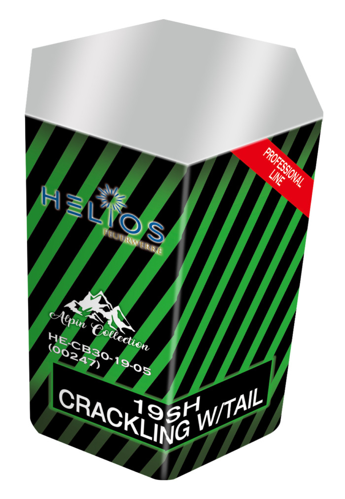 Profiline 19 CB crackling w/red-green strobing comets