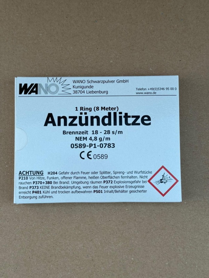Anzündlitze gelb 18-28 s/m