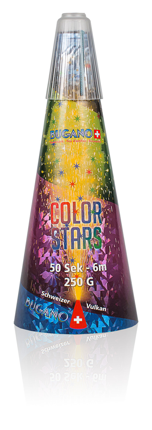 Bugano Vulkan "Color Dream" Gr. 5 - gold + bunte Sterne